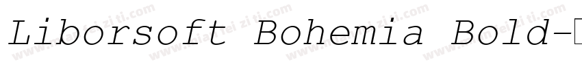 Liborsoft Bohemia Bold字体转换